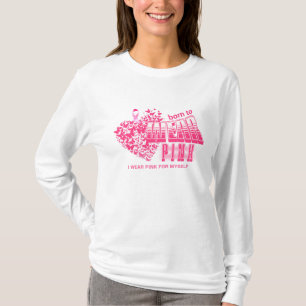 Brustkrebs bekämpft rosa Schleife Inspiration T-Shirt