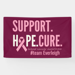 Brustkrebs Benutzerdefinierter personalisierter Na Banner