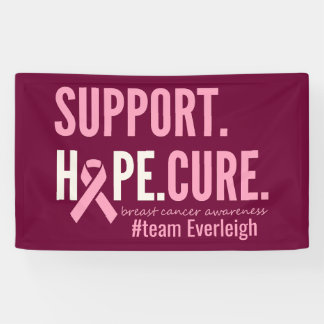 Brustkrebs Benutzerdefinierter personalisierter Na Banner
