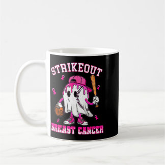Brustkrebs besiegen Baseball Kampf Awareness Kaffeetasse