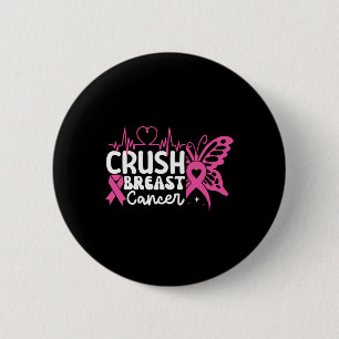 Brustkrebs-Bewusstsein Bling Pink Ribbon 2 Button