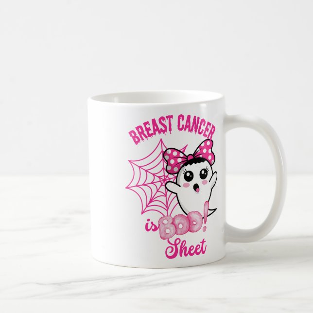 Brustkrebs-Bewusstsein, das das Boo Sheet C erober Kaffeetasse (Rechts)