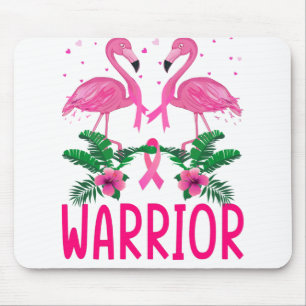 Brustkrebs-Bewusstsein des Kriegers Flamingo-T - S Mousepad