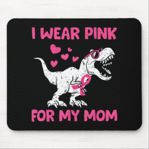 Brustkrebs Bewusstsein Dinosaurier Kinder ich trag Mousepad
