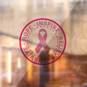 Brustkrebs-Bewusstsein Fensteraufkleber