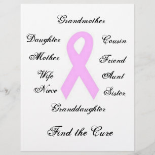 Brustkrebs-Bewusstsein Flyer