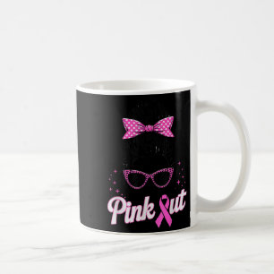 Brustkrebs-Bewusstsein Frauen im Oktober tragen wi Kaffeetasse