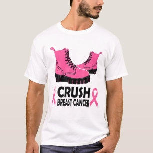 Brustkrebs-Bewusstsein für den Crush Pink Ribbon B T-Shirt