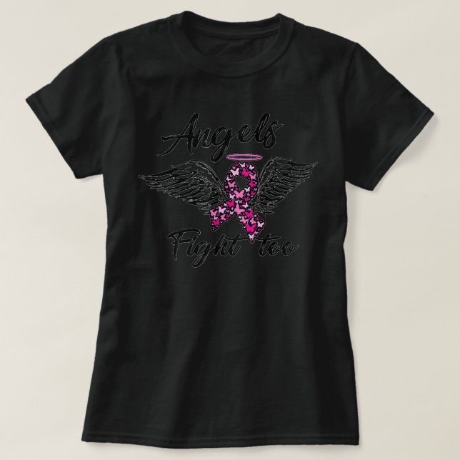 Brustkrebs-Bewusstsein für Frauen rosa Ribbon-Wut T-Shirt (Design vorne)