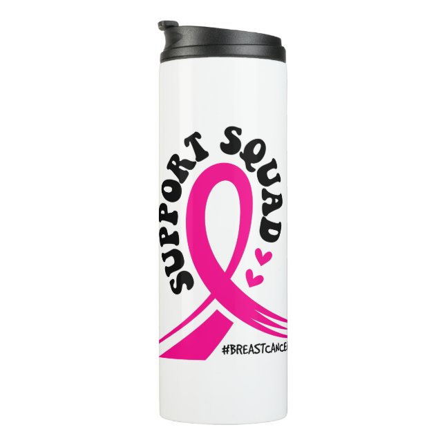 Brustkrebs Bewusstsein Gesundheit Geschenke Thermosbecher (Nach rechts gedreht)