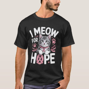 Brustkrebs-Bewusstsein Haustier Katzenliebhaber Ki T-Shirt