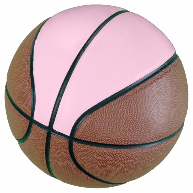 Brustkrebs-Bewusstsein hellrosa Farbe Basketball (angewinkelt)