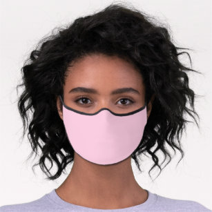 Brustkrebs-Bewusstsein hellrosa Farbe Premium Mund-Nasen-Maske
