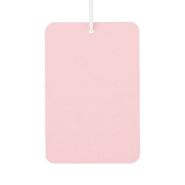 Brustkrebs-Bewusstsein hellrosa niedliches Herz Autolufterfrischer (Vorderseite)