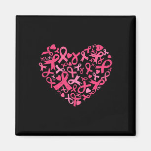 Brustkrebs Bewusstsein Herz Pink Ribbon Frauen Gi Magnet