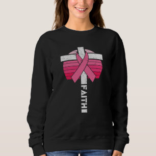 Brustkrebs Bewusstsein Hoffnung Kraft Christlich Sweatshirt