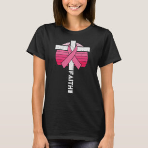 Brustkrebs Bewusstsein Hoffnung Kraft Christlich T-Shirt