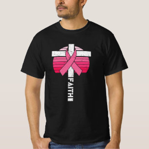 Brustkrebs Bewusstsein Hoffnung Kraft Christlich T-Shirt