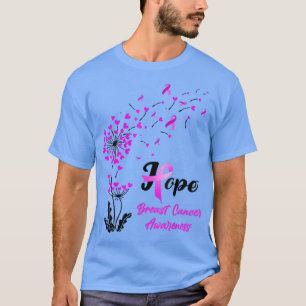 Brustkrebs-Bewusstsein Hoffnung Kronleuchter Krieg T-Shirt