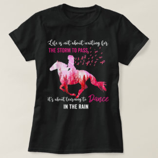 Brustkrebs-Bewusstsein Ich bin das Sturm-Pferd T-Shirt