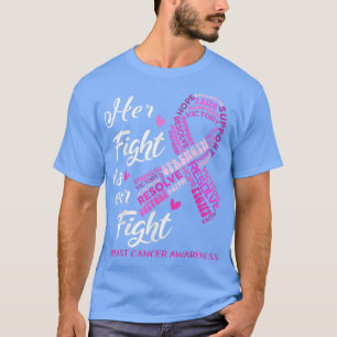Brustkrebs-Bewusstsein Ihr Kampf ist unser Kampf T-Shirt