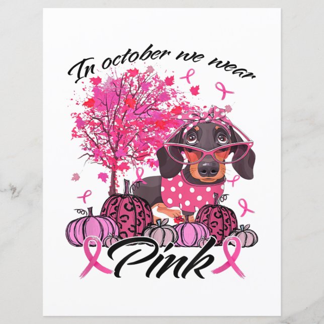 Brustkrebs-Bewusstsein im Oktober tragen wir Pink  (Vorderseite)