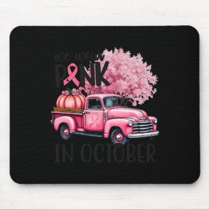 Brustkrebs-Bewusstsein im Oktober tragen wir Pink  Mousepad