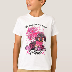 Brustkrebs-Bewusstsein im Oktober tragen wir Pink  T-Shirt