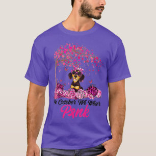 Brustkrebs-Bewusstsein im Oktober tragen wir Pink T-Shirt