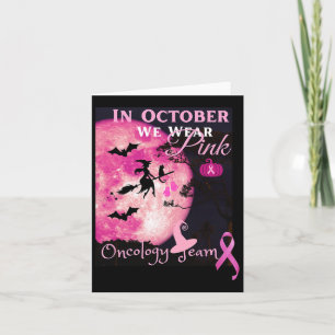 Brustkrebs-Bewusstsein. Im Oktober tragen wir rosa Karte