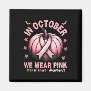 Brustkrebs-Bewusstsein im Oktober tragen wir rosa Magnet