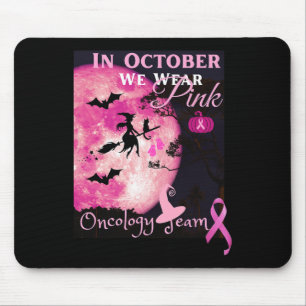 Brustkrebs-Bewusstsein. Im Oktober tragen wir rosa Mousepad