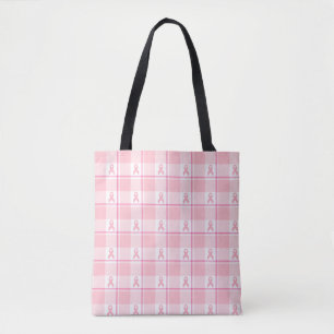 Brustkrebs-Bewusstsein Karo-Tasche, Rosa