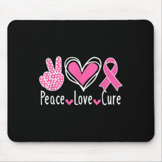 Brustkrebs-Bewusstsein Kostüm Pink Peace Liebe Cu Mousepad