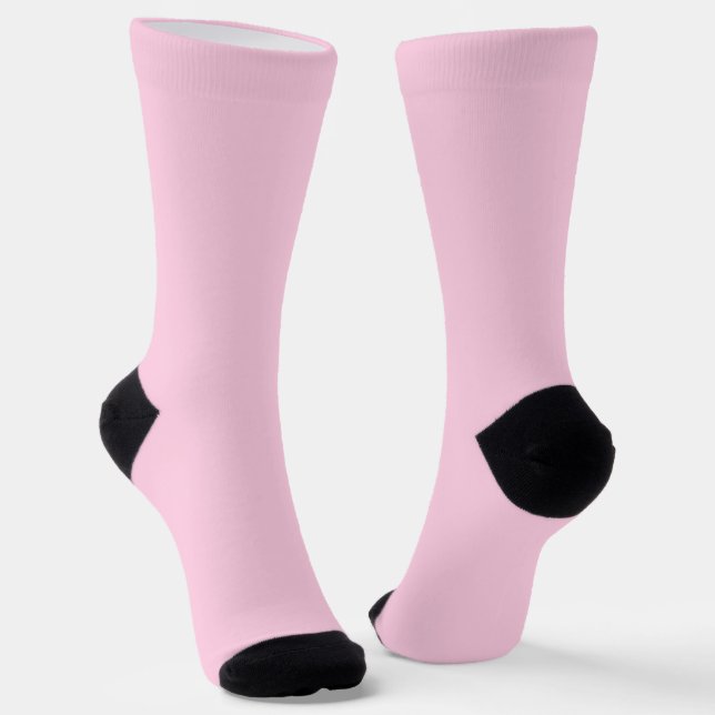 Brustkrebs-Bewusstsein leicht rosa schlicht niedli Socken (Gewinkelt)