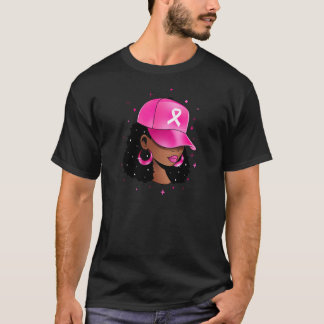 Brustkrebs-Bewusstsein Monat Black Girl Fight Lik T-Shirt