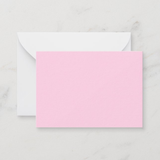 Brustkrebs-Bewusstsein Monat leicht rosa fest Mitteilungskarte (Vorderseite)
