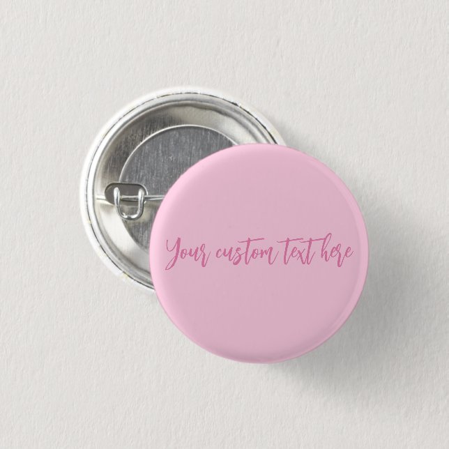 Brustkrebs-Bewusstsein Monat rosa benutzerdefinier Button (Vorne & Hinten)