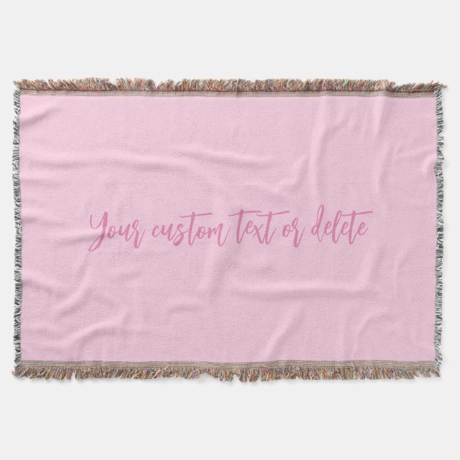 Brustkrebs-Bewusstsein Monat rosa benutzerdefinier Decke (Vorderseite)