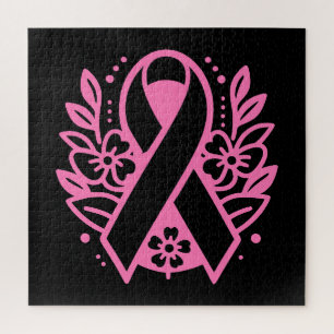 Brustkrebs-Bewusstsein Pink Ribbon Puzzle