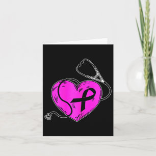 Brustkrebs-Bewusstsein Pink Ribbon Survivor Gesche Karte
