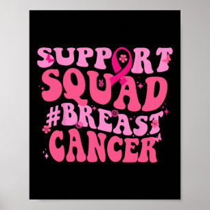 Brustkrebs-Bewusstsein Pink-Unterstützung Squad Br Poster