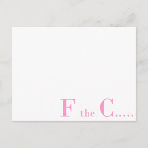 Brustkrebs-Bewusstsein Postkarte