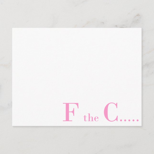 Brustkrebs-Bewusstsein Postkarte (Vorderseite)