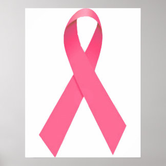 Brustkrebs-Bewusstsein Ribbon-Poster Poster