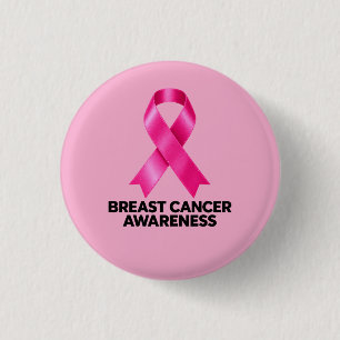 Brustkrebs-Bewusstsein Rosa Band Button