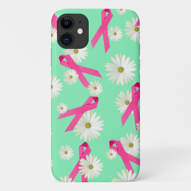 Brustkrebs-Bewusstsein rosa Band Case-Mate iPhone Hülle (Rückseite)
