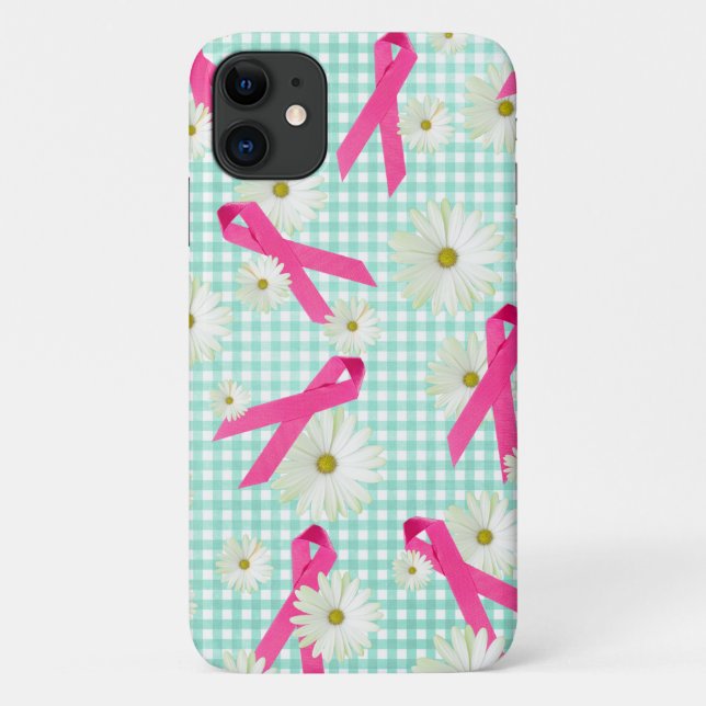 Brustkrebs-Bewusstsein rosa Band Case-Mate iPhone Hülle (Rückseite)