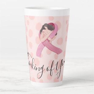 Brustkrebs-Bewusstsein Rosa Band denk an dich Milchtasse