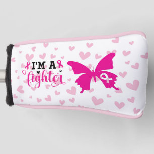 Brustkrebs-Bewusstsein rosa Band kämpfen Golf Headcover